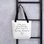 One love Crna Gora Tote bag