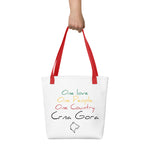 One love Crna Gora Tote bag