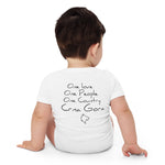 One love Crna Gora Baby short sleeve one piece