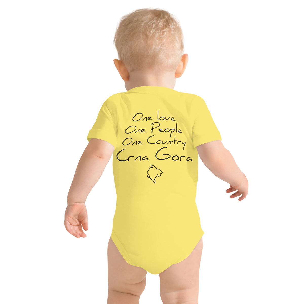 One love Crna Gora Baby short sleeve one piece