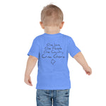 One love Crna Gora Toddler Short Sleeve Tee