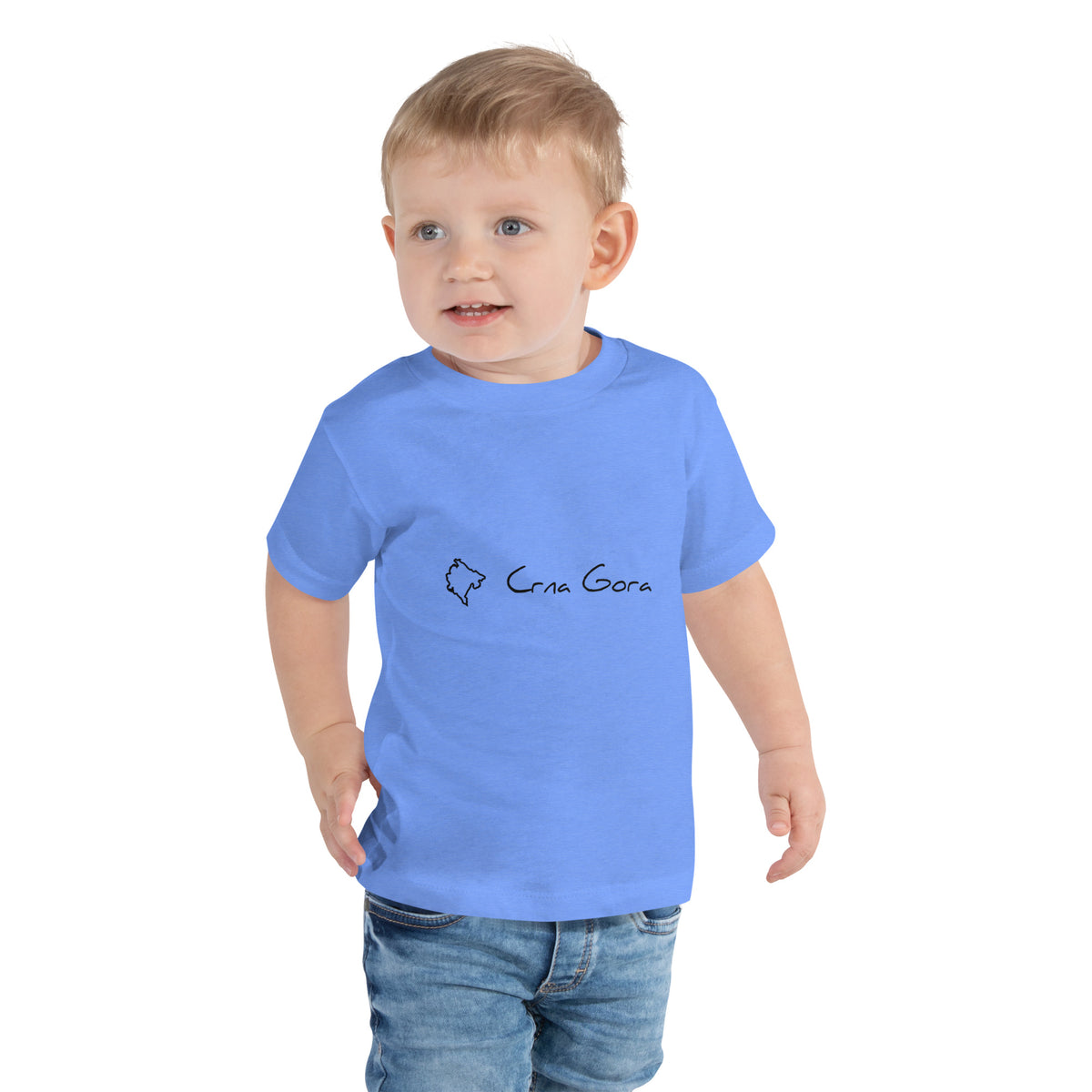 One love Crna Gora Toddler Short Sleeve Tee