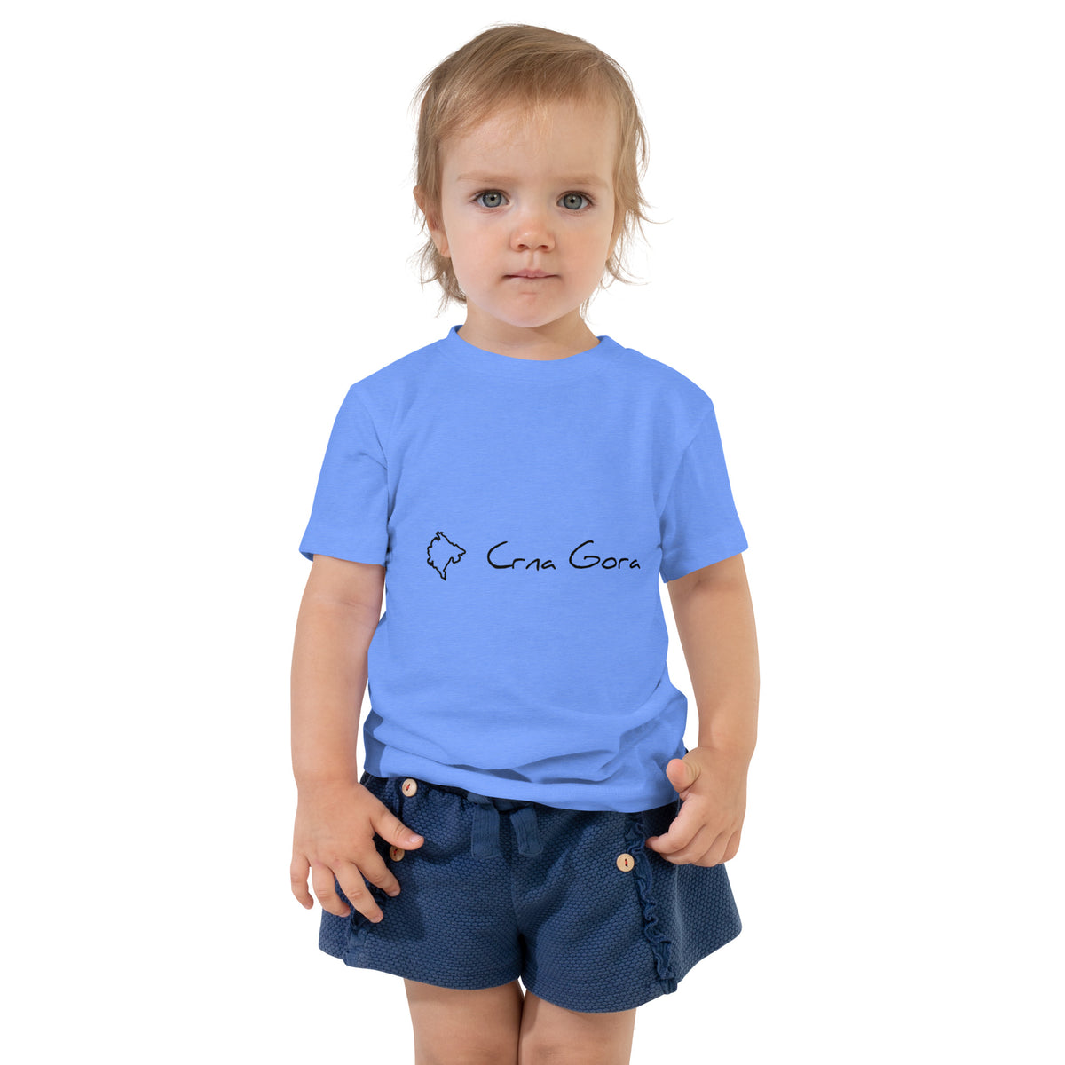 One love Crna Gora Toddler Short Sleeve Tee