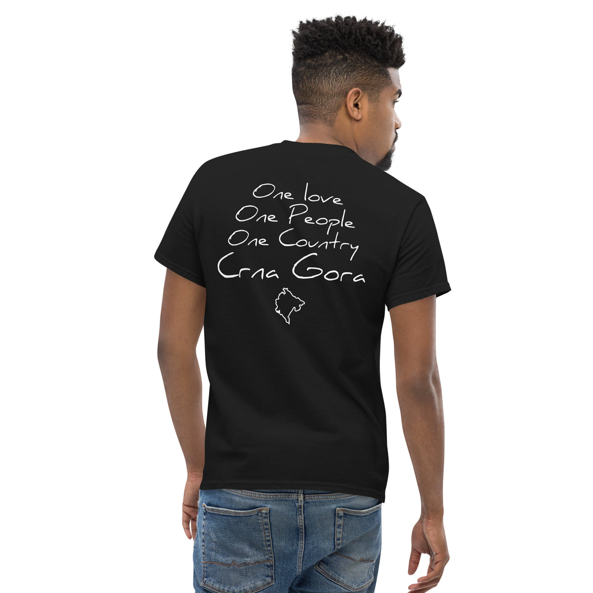 One love Crna Gora classic tee