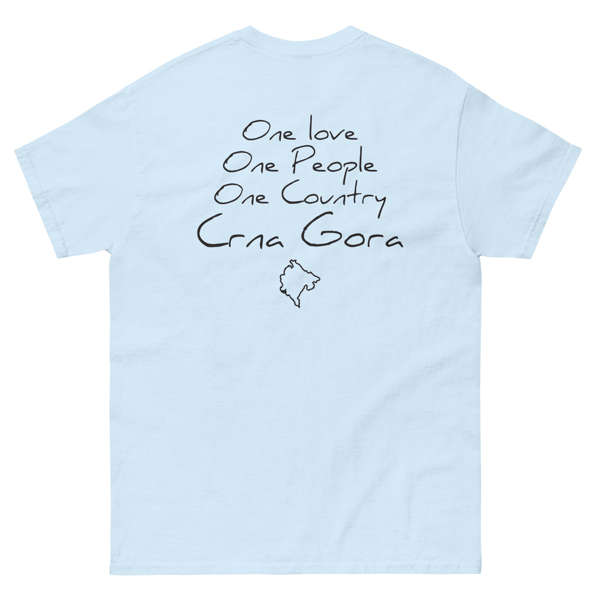 One love Crna Gora classic tee