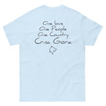 One love Crna Gora classic tee