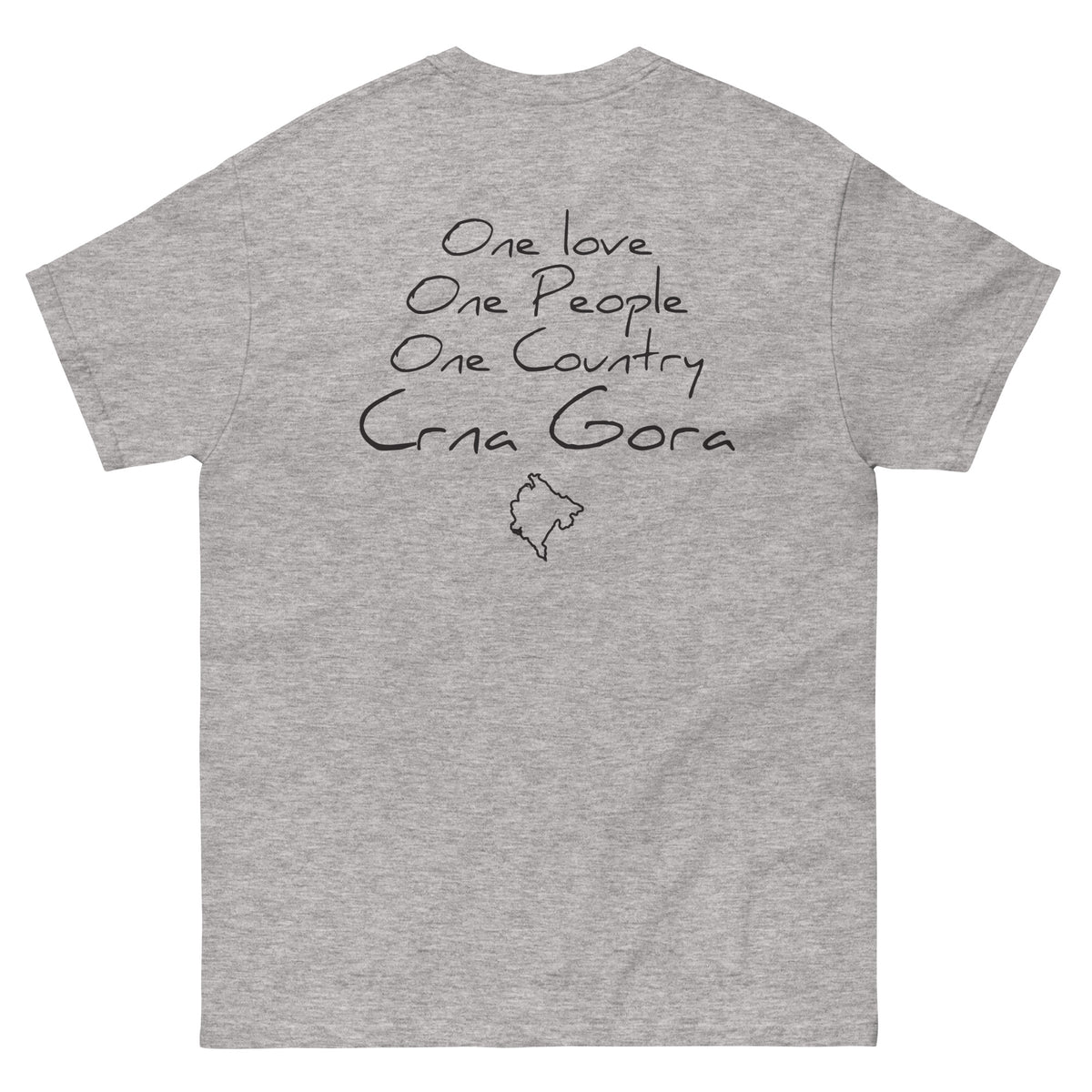 One love Crna Gora classic tee