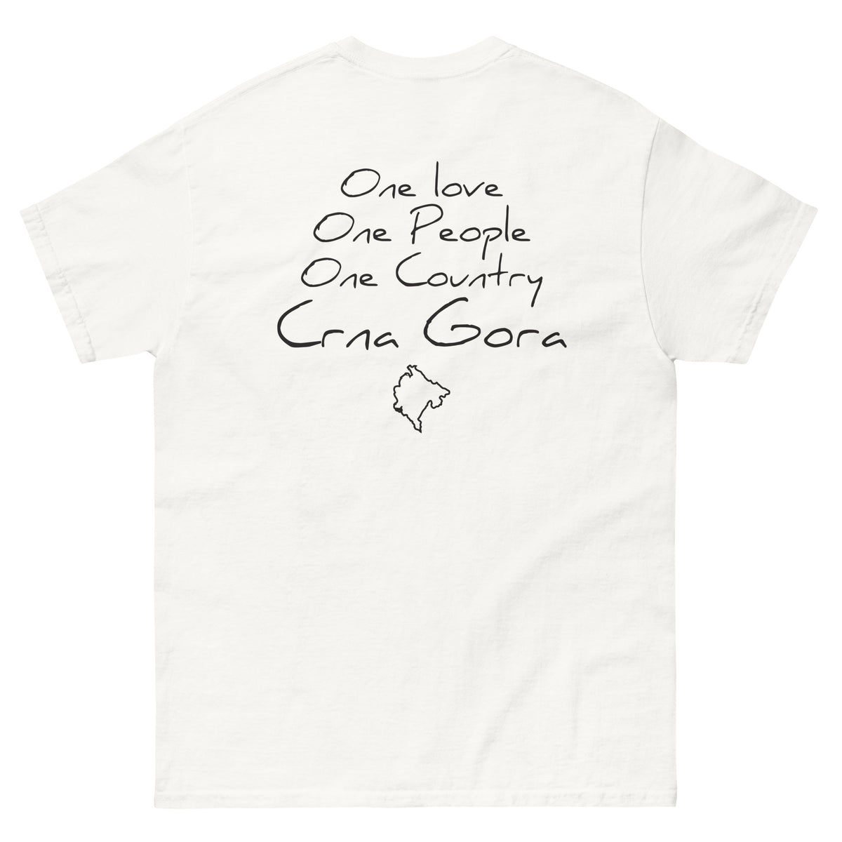 One love Crna Gora classic tee