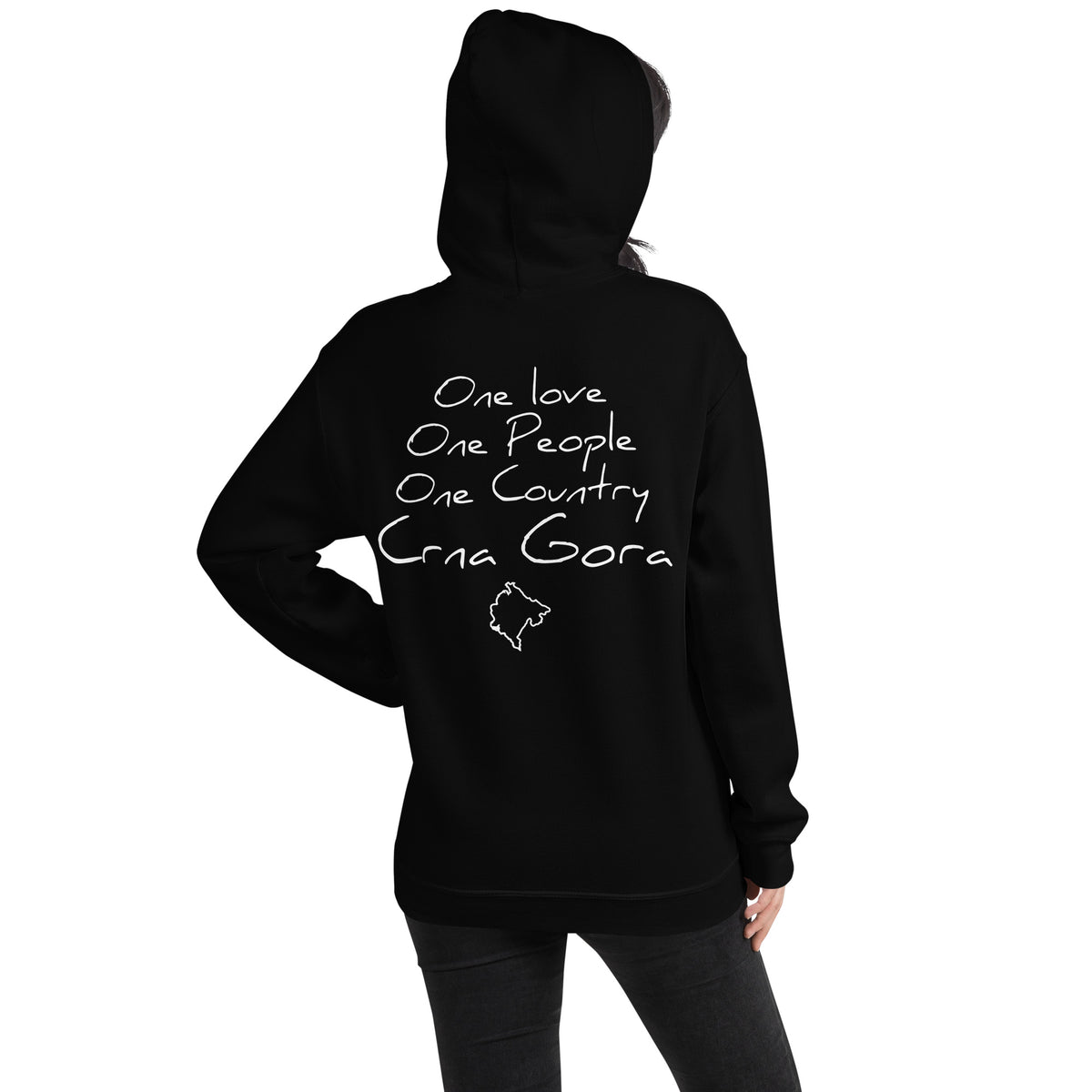 One love Crna Gora Hoodie