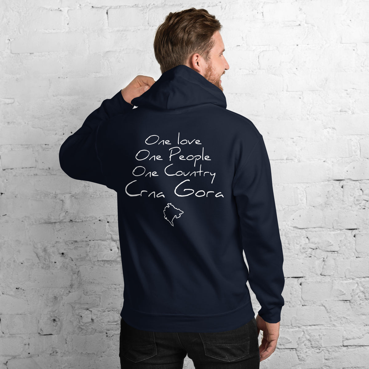 One love Crna Gora Hoodie