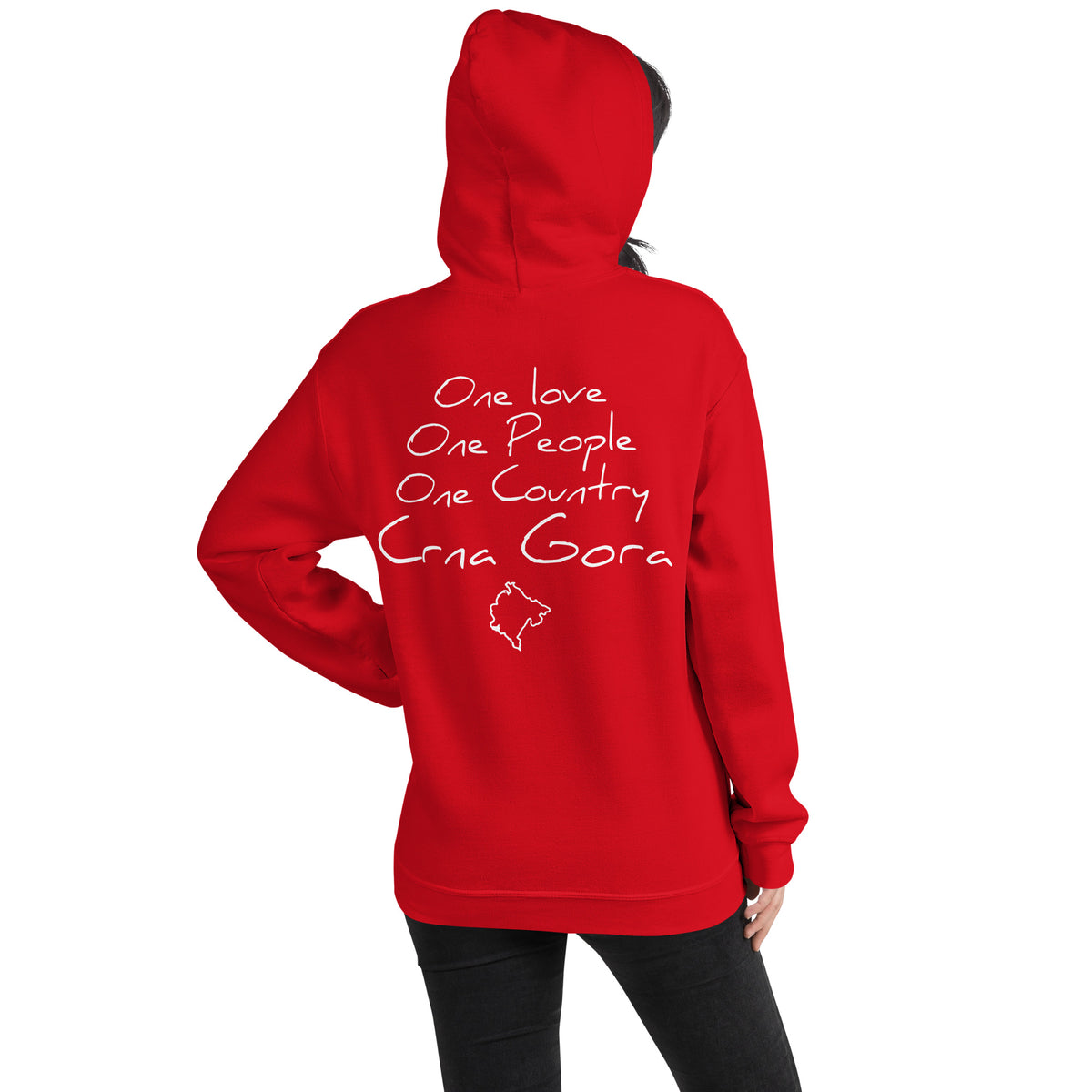 One love Crna Gora Hoodie