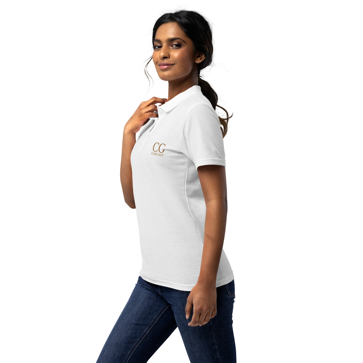 CG casuals Women’s pique polo shirt