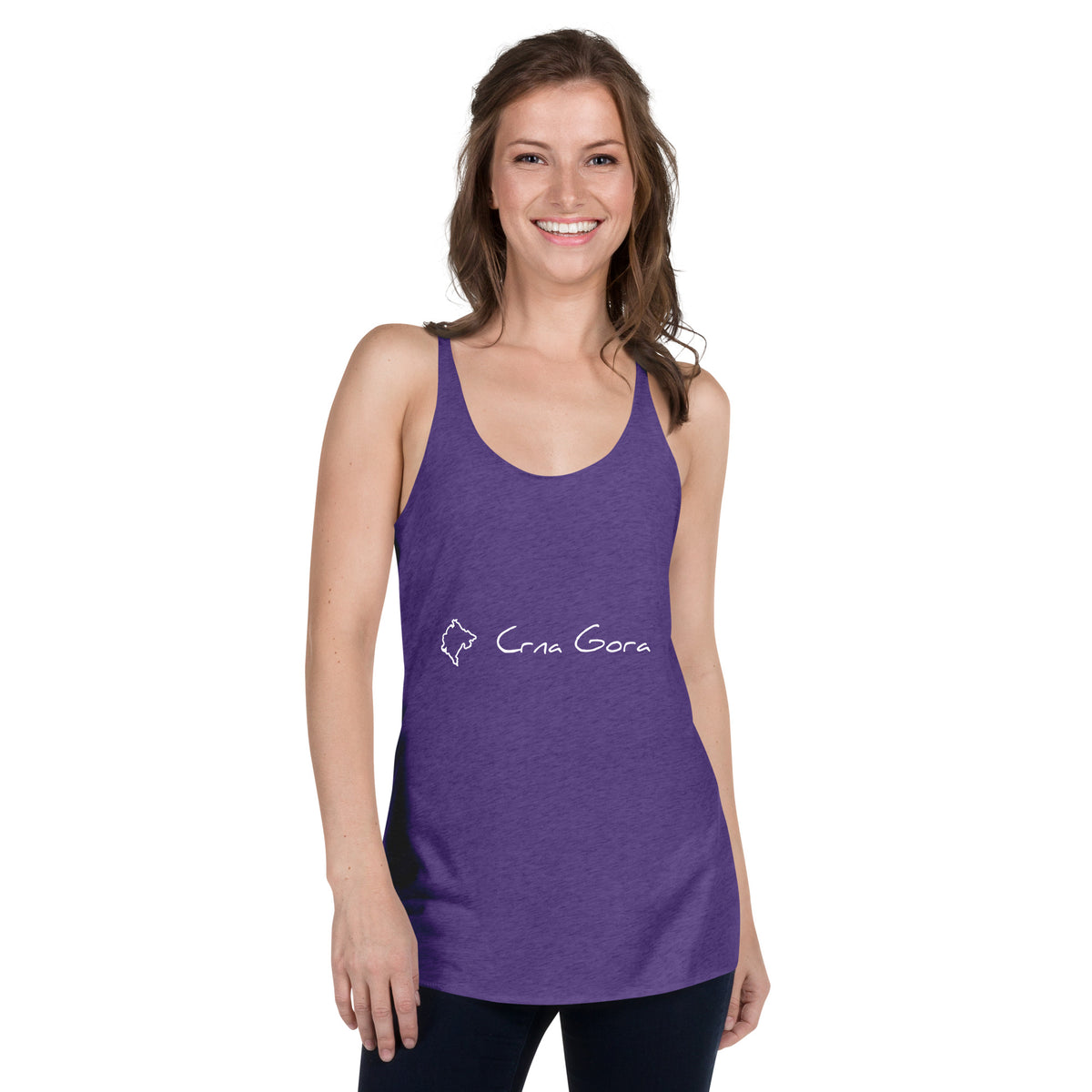 One love Crna Gora Women's Racerback Tank