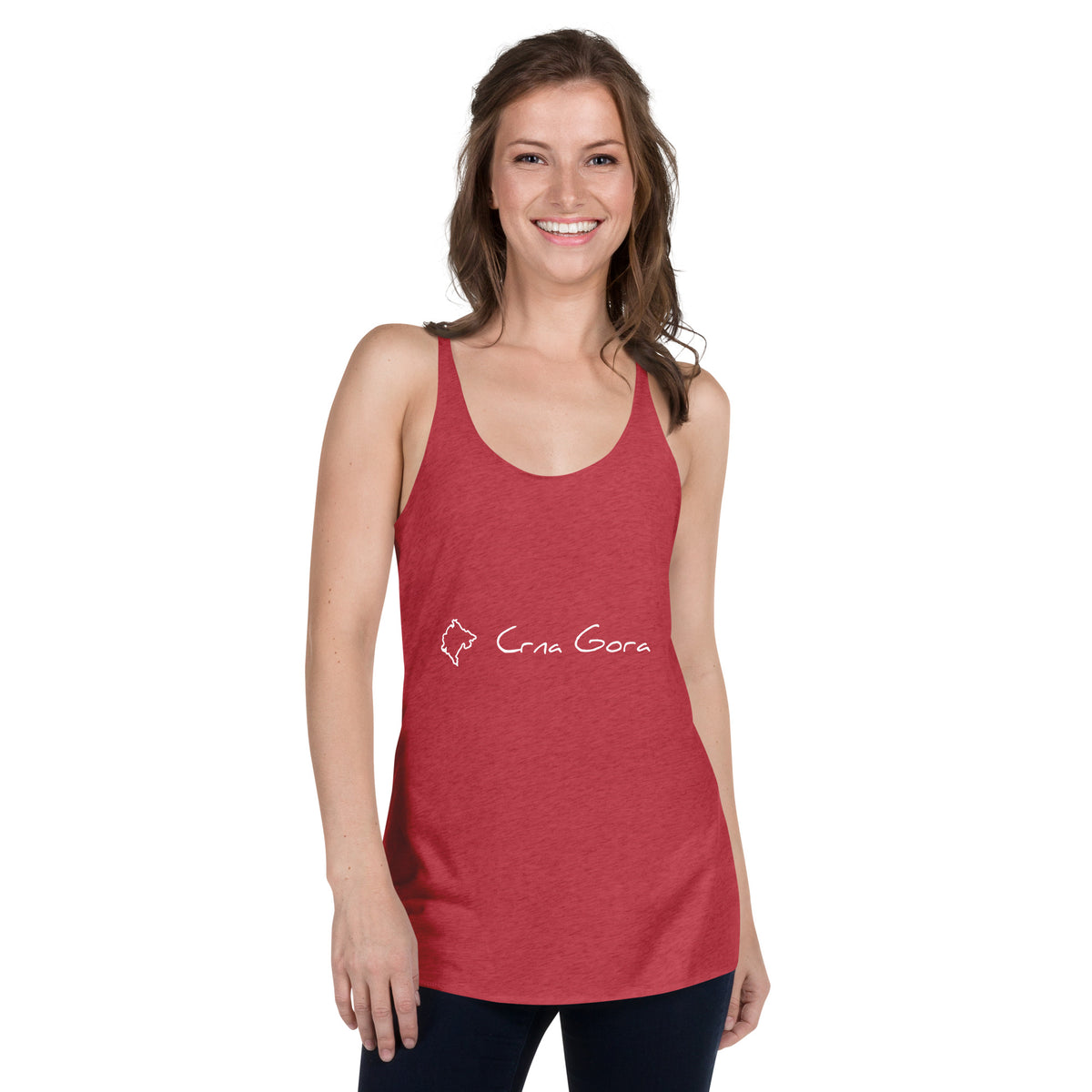 One love Crna Gora Women's Racerback Tank