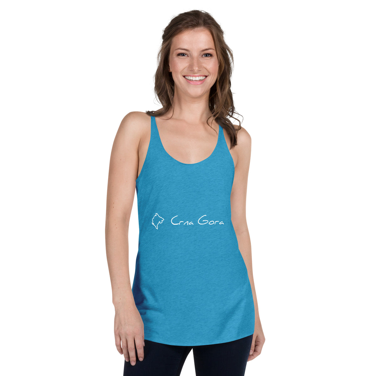 One love Crna Gora Women's Racerback Tank