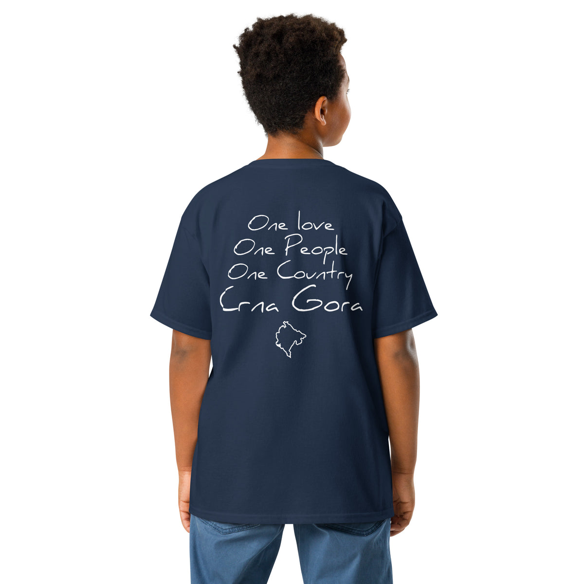 One love Crna Gora Youth classic tee